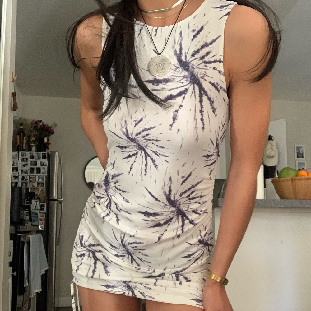 Groovy Mini tie dye dress